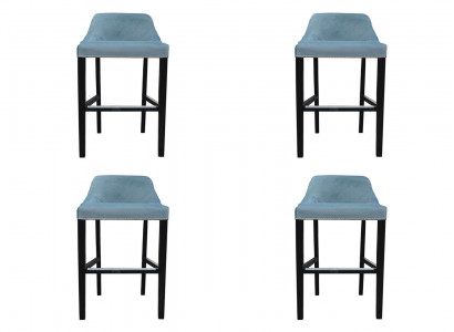 4x Design Chesterfield Bar Stool Stool High Chair Set Upholstery Chairs Suite